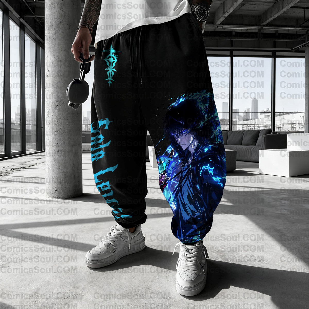 SL-Unisex Anime Inspired Vintage Plush Pants