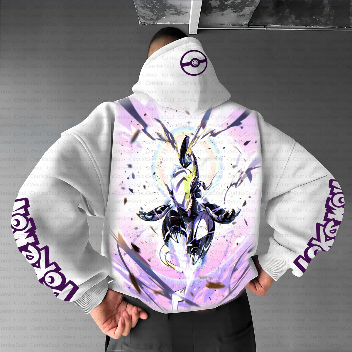 PKM-Unisex Anime Inspired Vintage Plush Hoodie