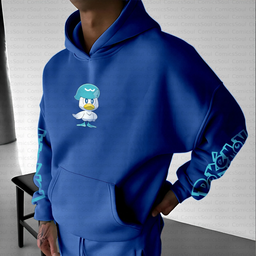 PKM-Unisex Anime Inspired Vintage Plush Hoodie