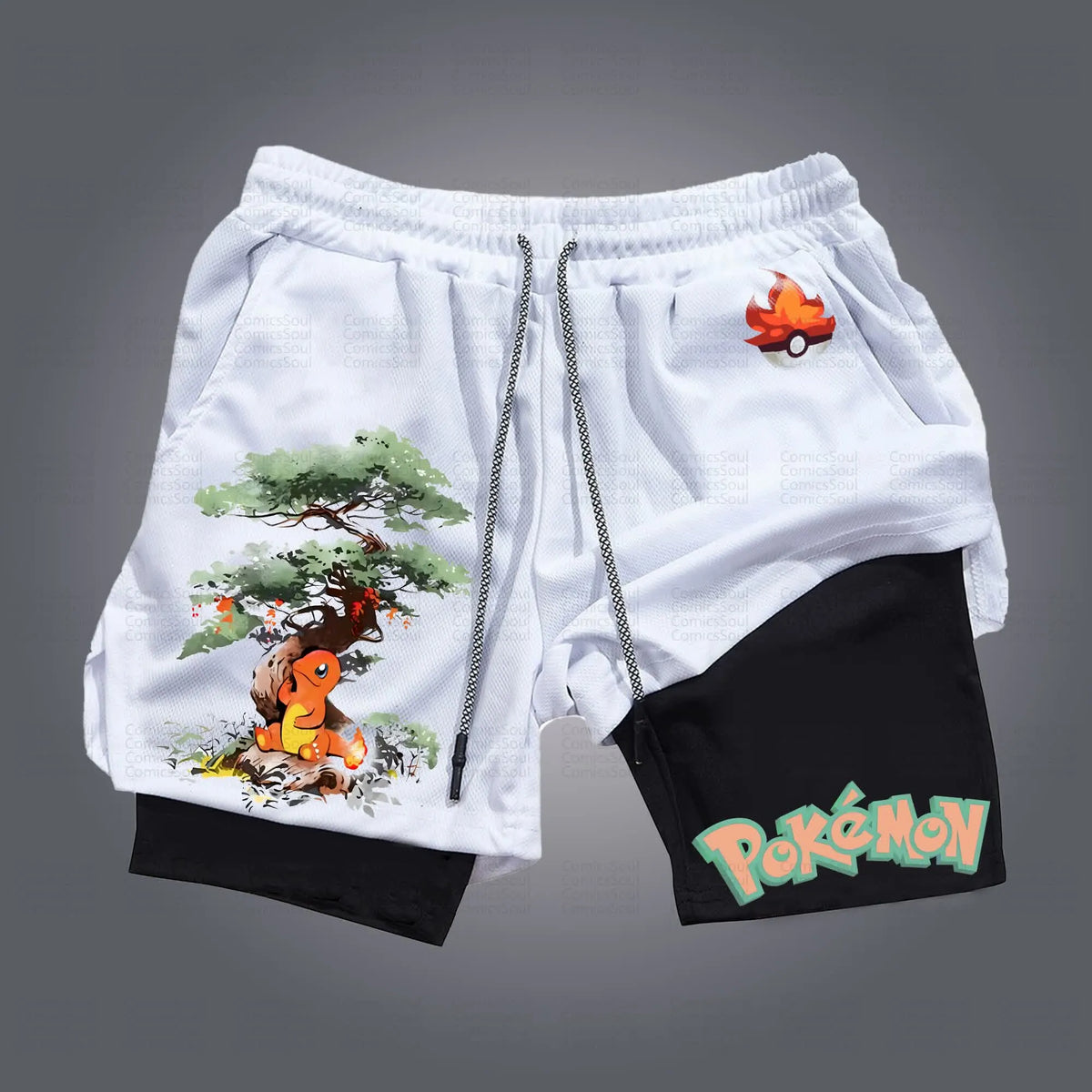 PKM-Unisex Casual Anime Streetwear Shorts