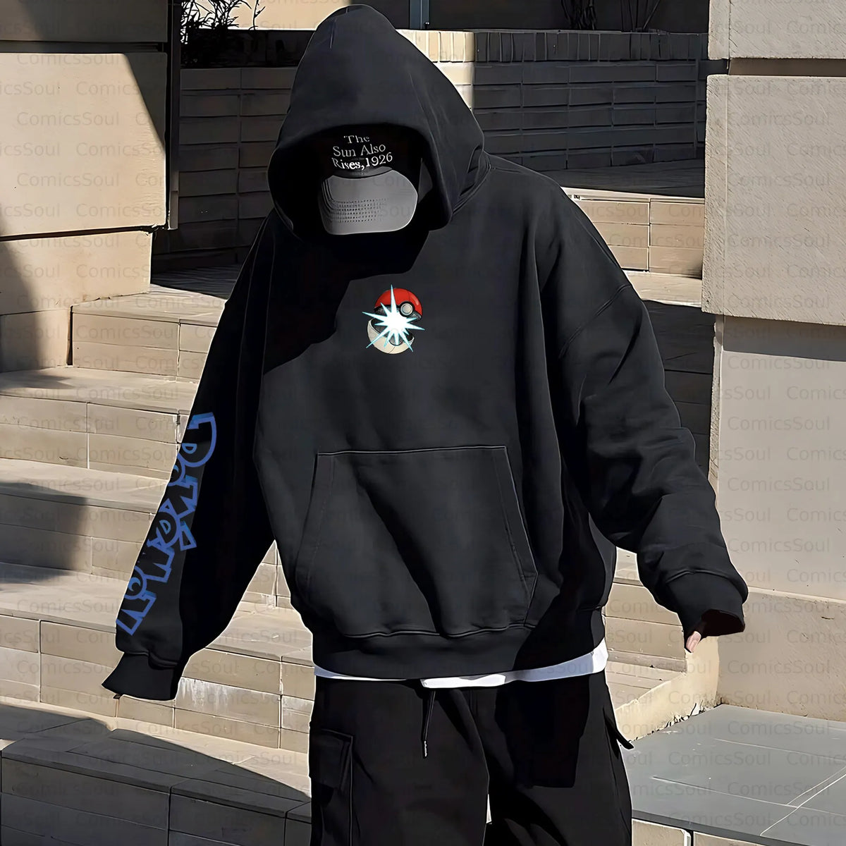 PKM-Unisex Anime Inspired Vintage Plush Hoodie