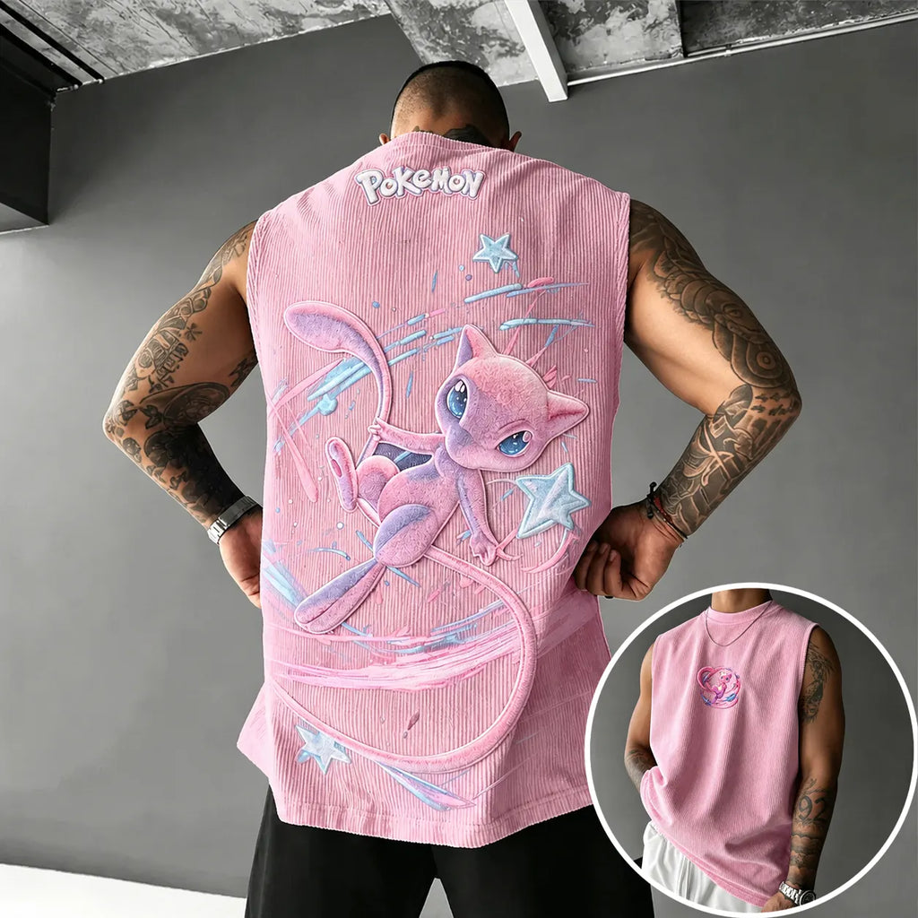 Pokémon Unisex Anime-Style Retro Corduroy Tank Top