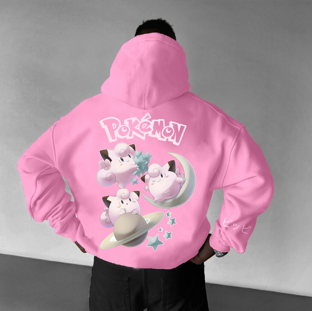 PKM-Unisex Anime Graphic Streetwear Vintage Hoodie