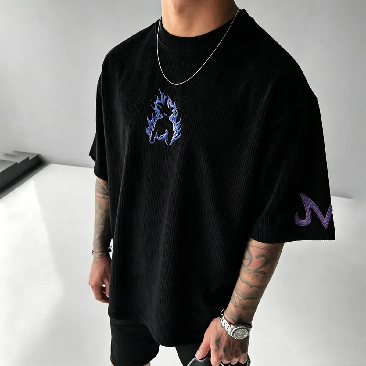 Dragon Ball Unisex Anime Inspired Vintage Corduroy T-Shirt