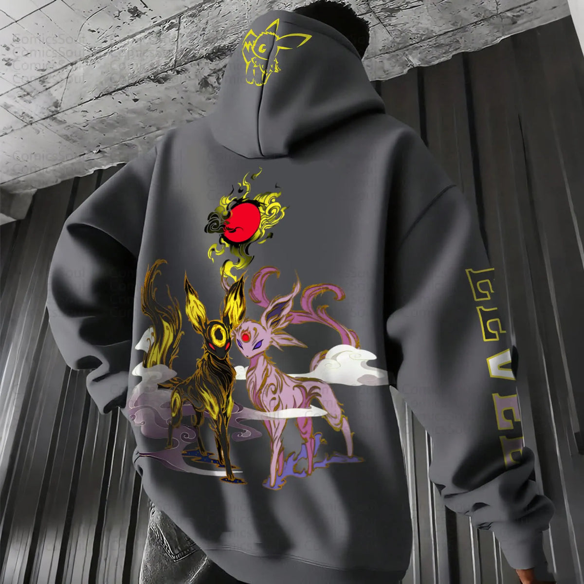 PKM-Unisex Anime Graphic Streetwear Vintage Hoodie