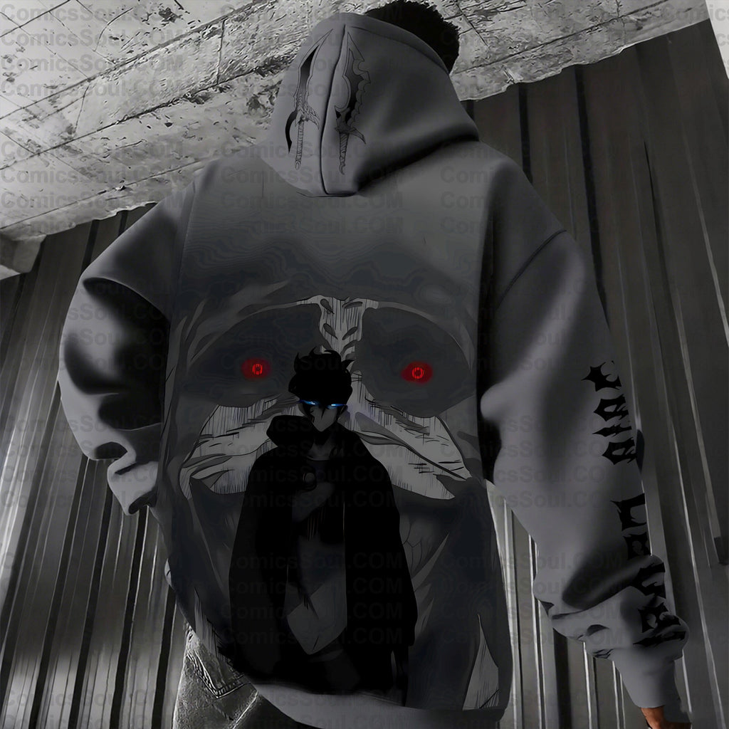 SL-Unisex Anime Graphic Streetwear Wintage Plush Hoodie