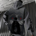 SL-Unisex Anime Graphic Streetwear Wintage Plush Hoodie