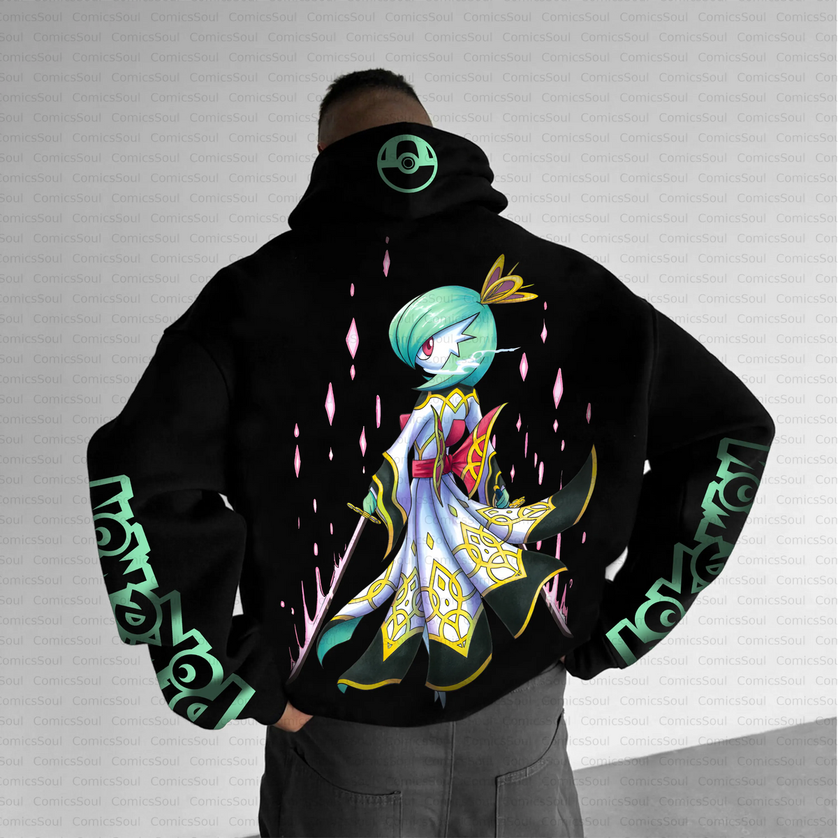 PKM-Unisex Anime Inspired Vintage Plush Hoodie