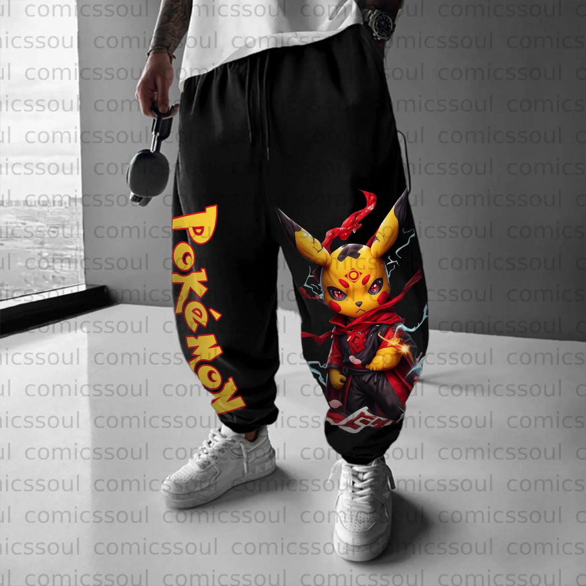 PKM-Unisex Anime Inspired Vintage Pants