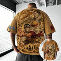 One Piece Unisex Short-Sleeve Corduroy T-Shirt With Anime Print