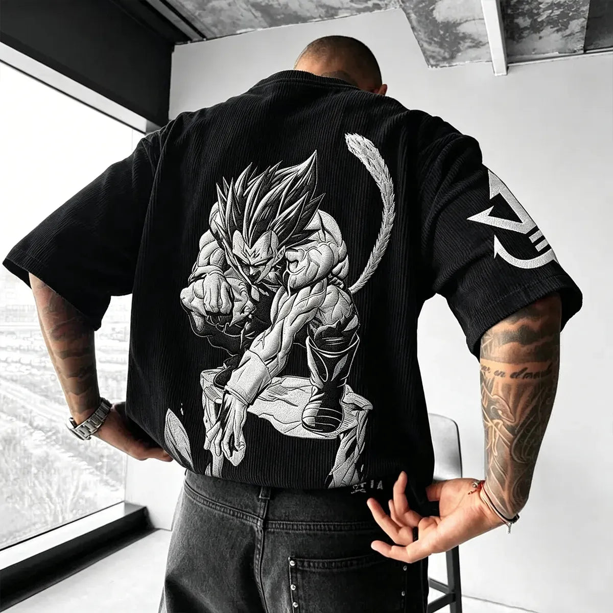 Dragon Ball Unisex Anime Inspired Vintage Corduroy T-Shirt