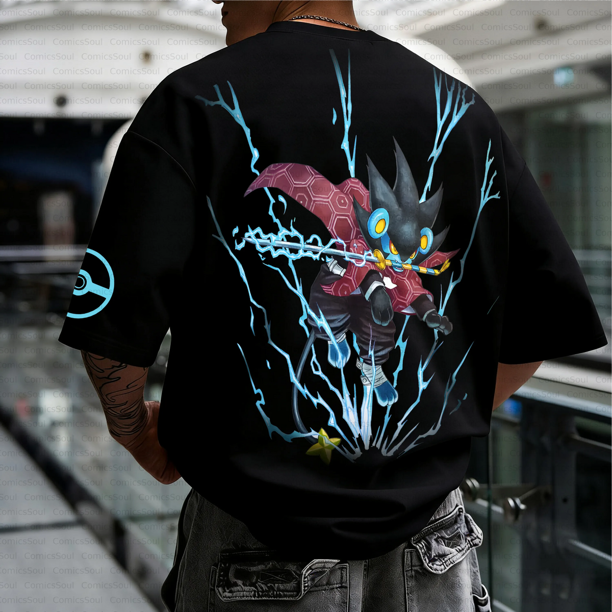 PKM-Unisex Anime Inspired Vintage T-Shirt