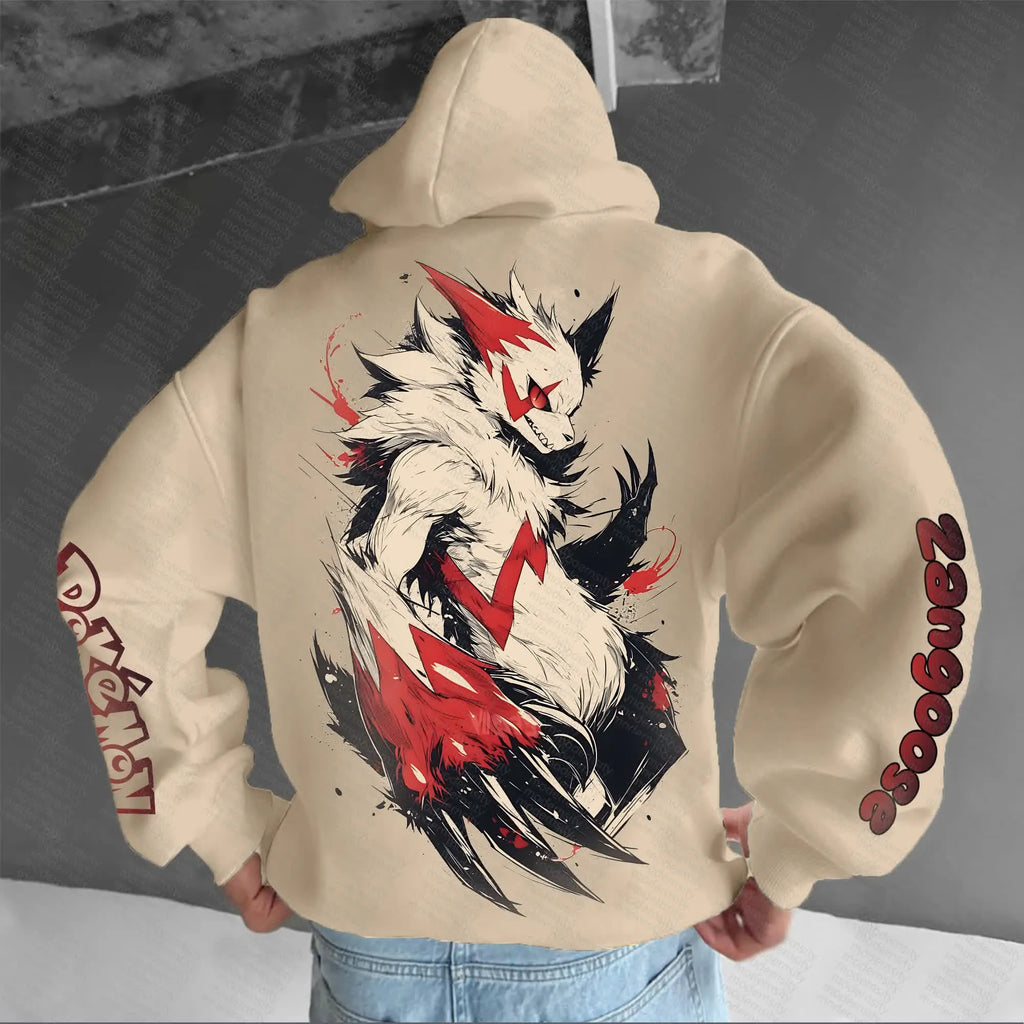 PKM-Unisex Anime Graphic Streetwear Vintage Hoodie