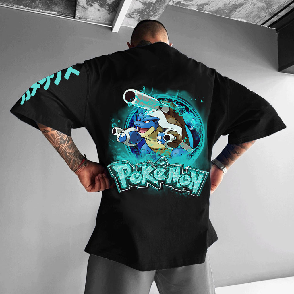 PKM-Unisex Anime Inspired Vintage T-Shirt