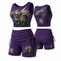 Dragon Ball Women's Anime-Print Tank Top And Shorts Sports Set
