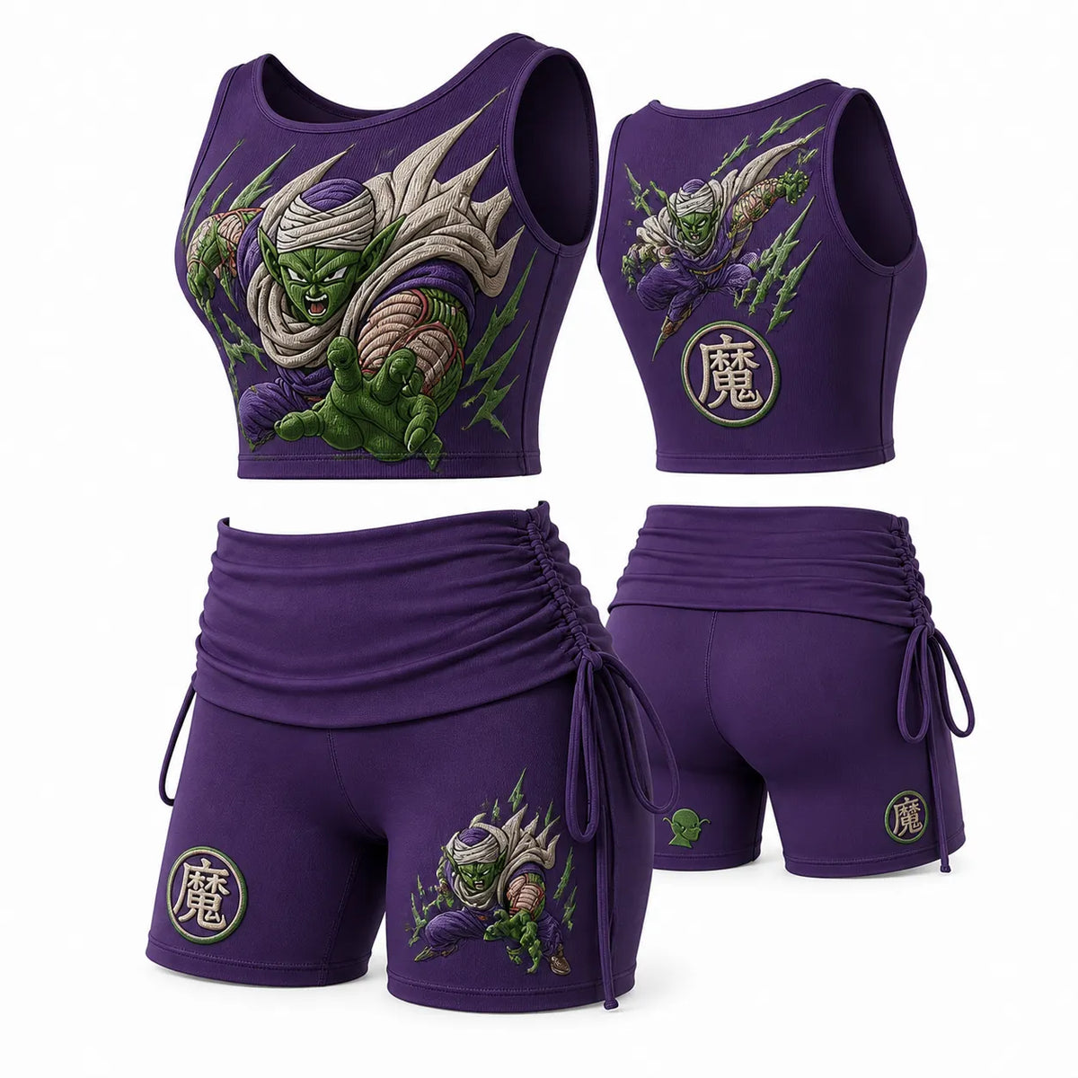 Dragon Ball Women's Anime-Print Tank Top And Shorts Sports Set