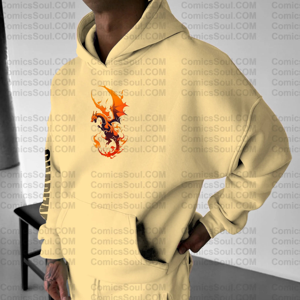 PKM-Unisex Anime Graphic Streetwear Vintage Hoodie