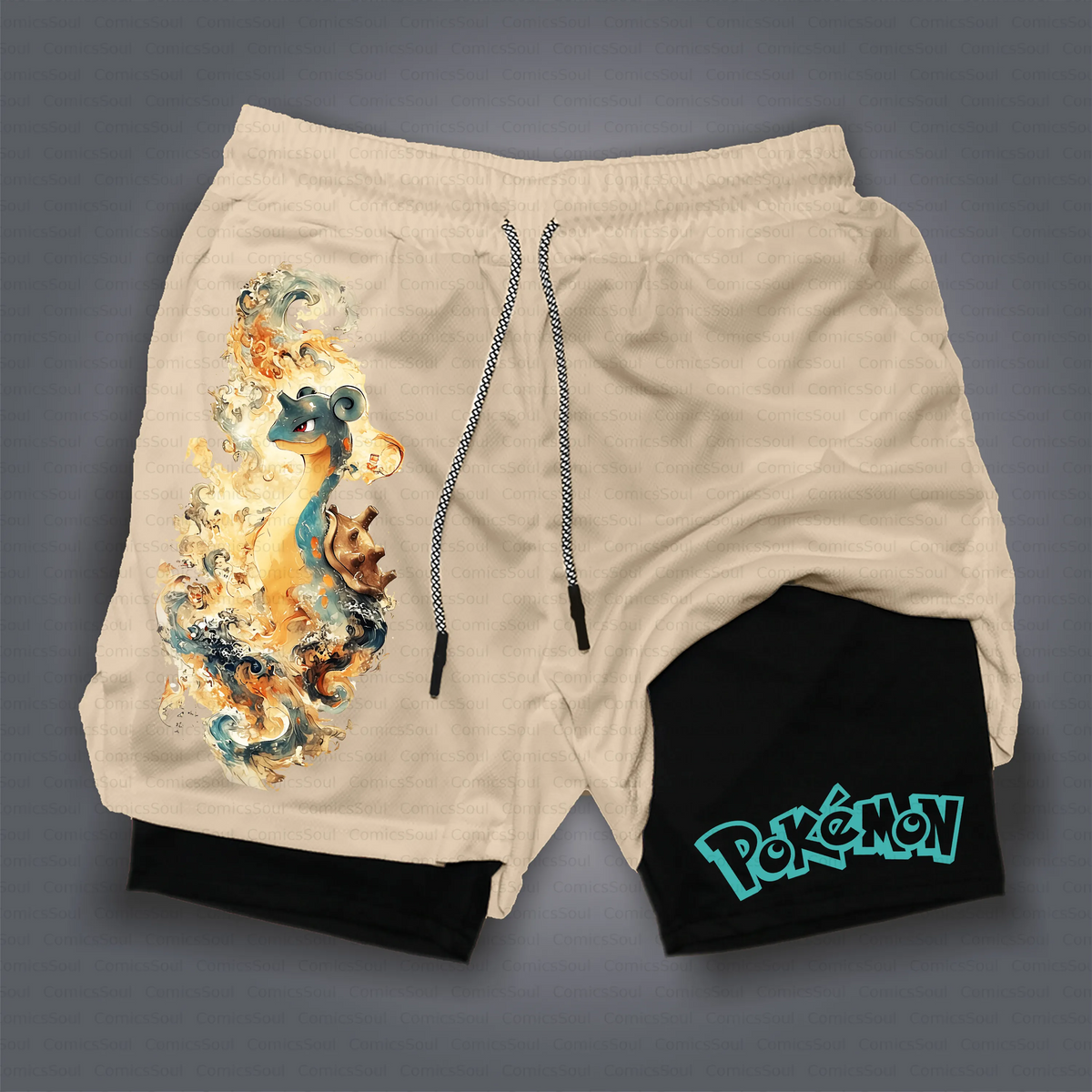 PKM-Unisex Casual Anime Style Shorts