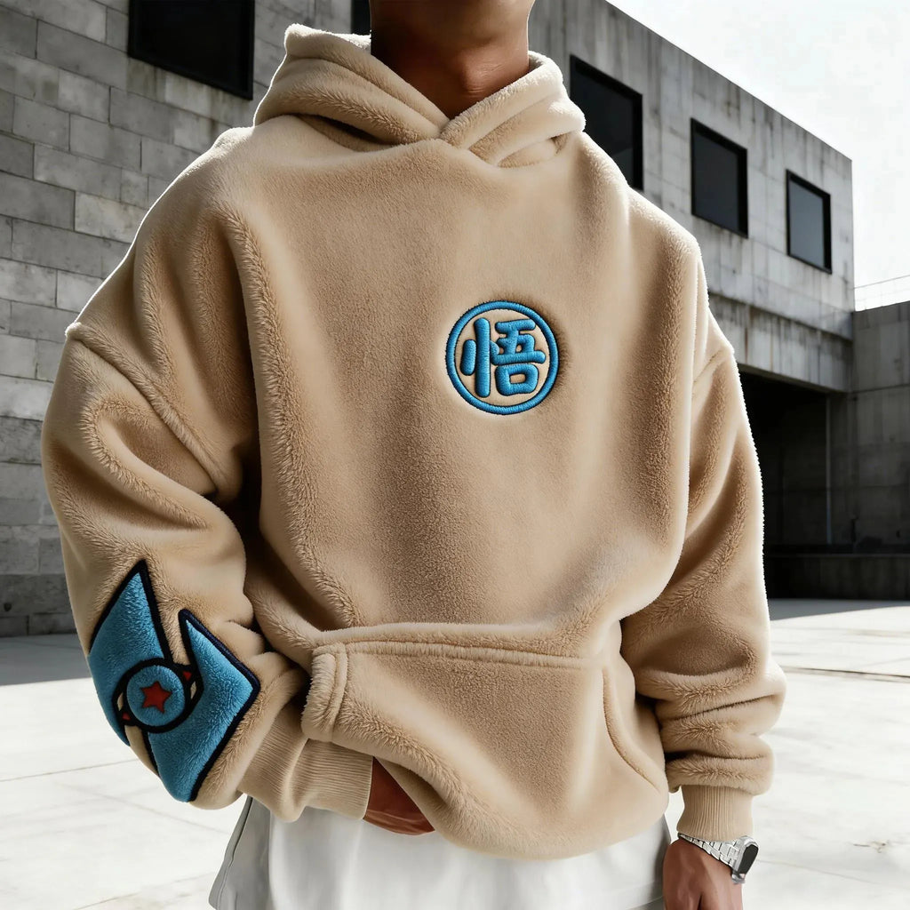 Dragon Ball Color Blocked Plush Hoodie