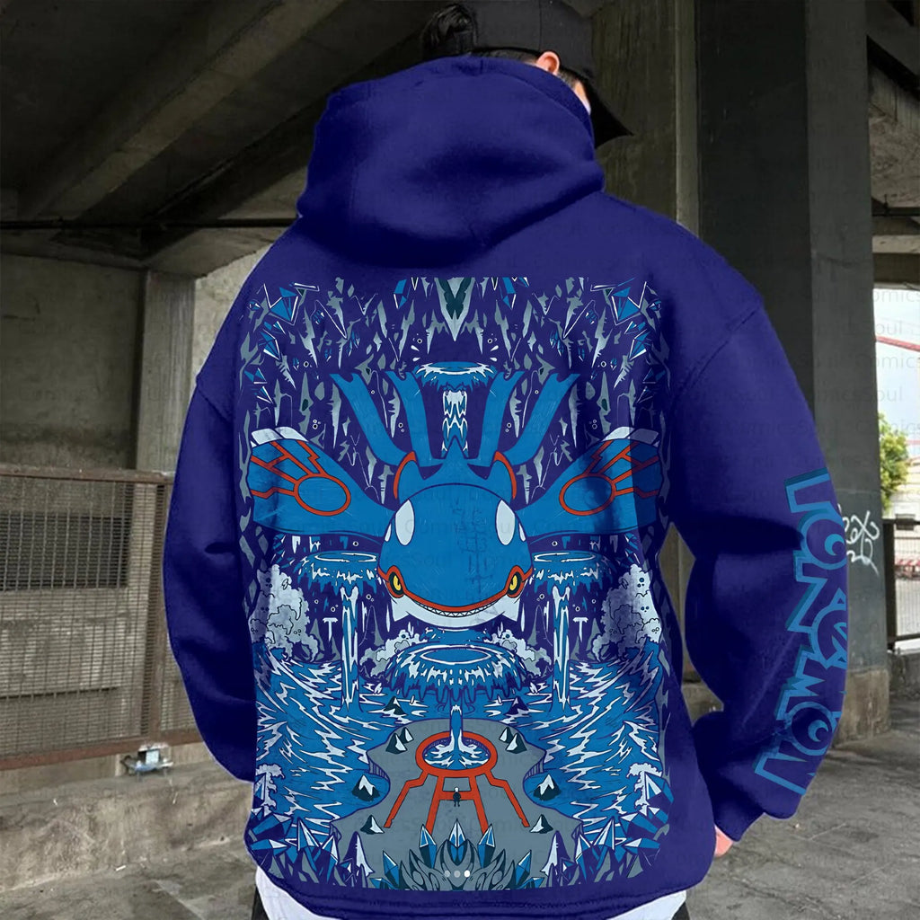 PKM-Unisex Anime Inspired Vintage Plush Hoodie