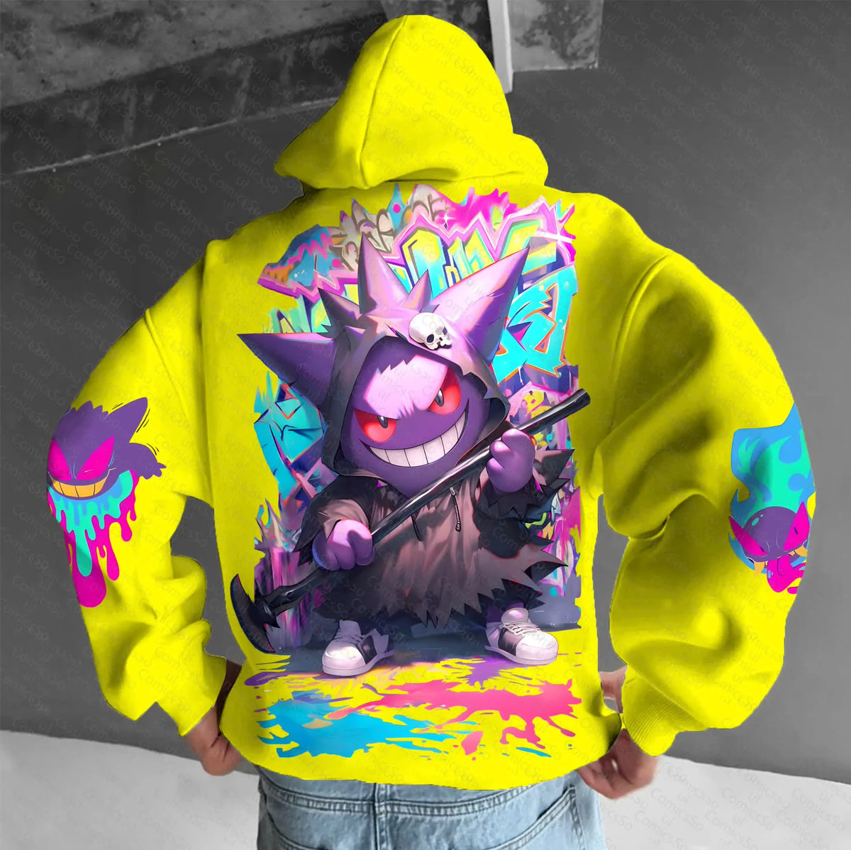 PKM-Unisex Anime Graphic Streetwear Vintage Hoodie
