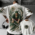 One Piece Unisex Anime-Style Retro Corduroy Oversized T-Shirt