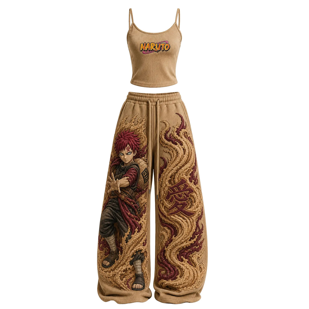 NINDO Women's Anime-Print Camisole And Pants Set