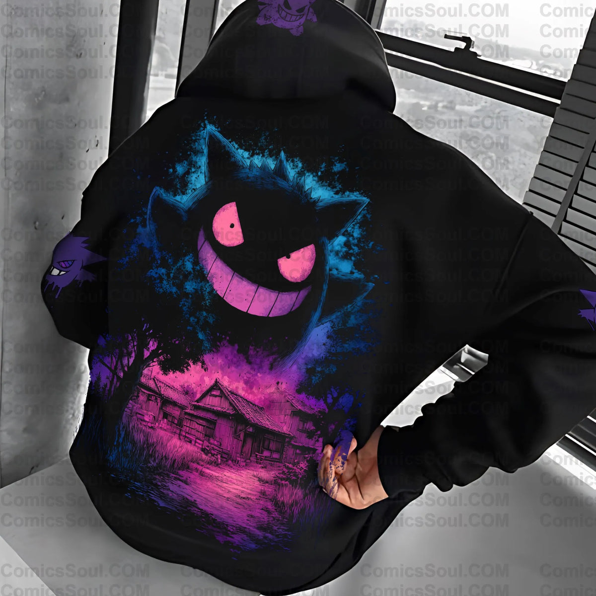 PKM-Unisex Anime Graphic Streetwear Vintage Hoodie