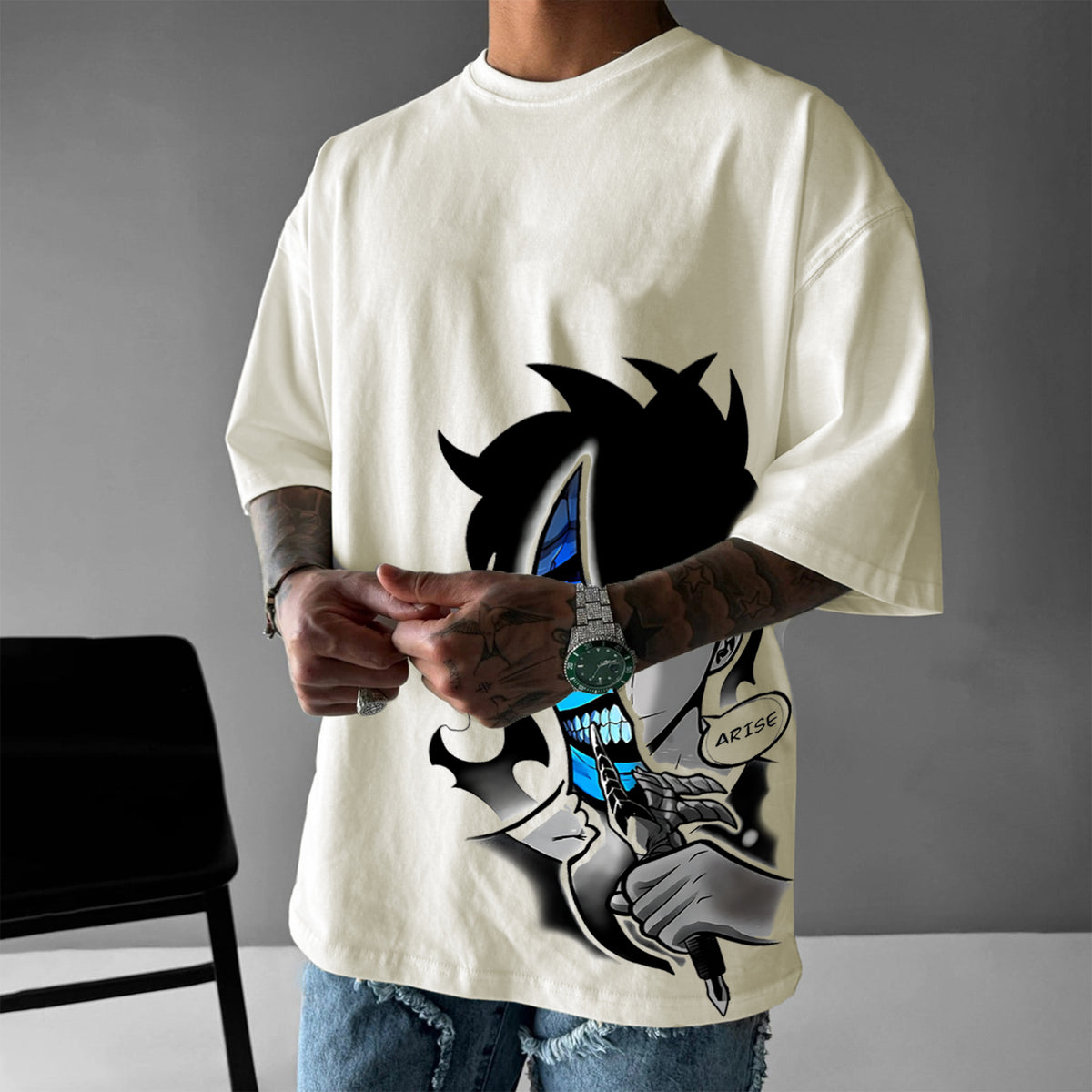 SL-Unisex Anime Inspired Vintage T-Shirt