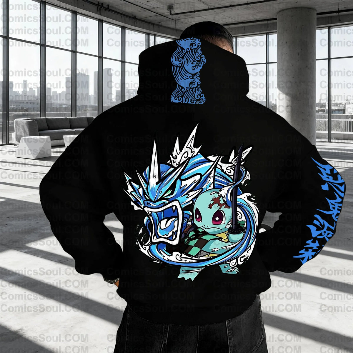PKM-Plus Velvet Unisex Anime Graphic Streetwear Vintage Hoodie