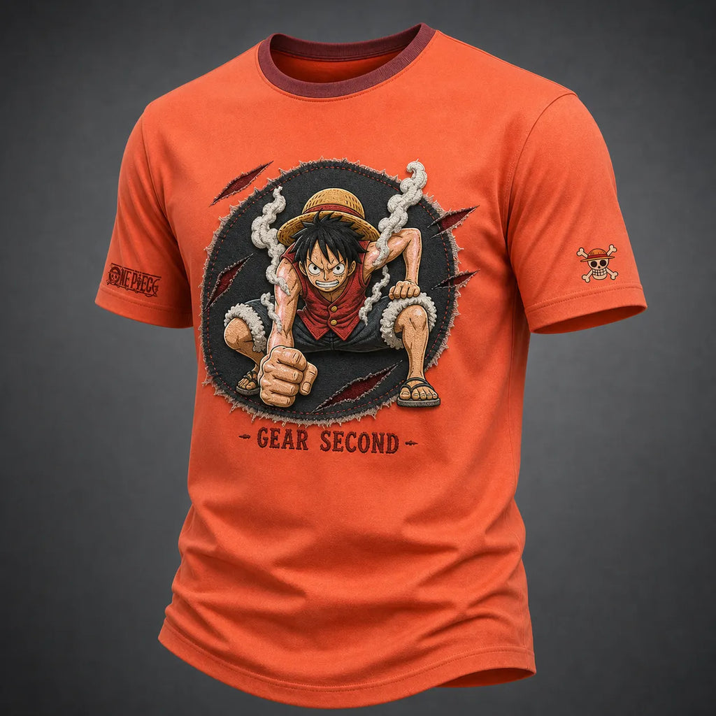 One Piece Pirate Crew Graphic Crew-Neck T-Shirt