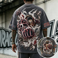 One Piece Unisex Short-Sleeve Corduroy T-Shirt With Anime Print