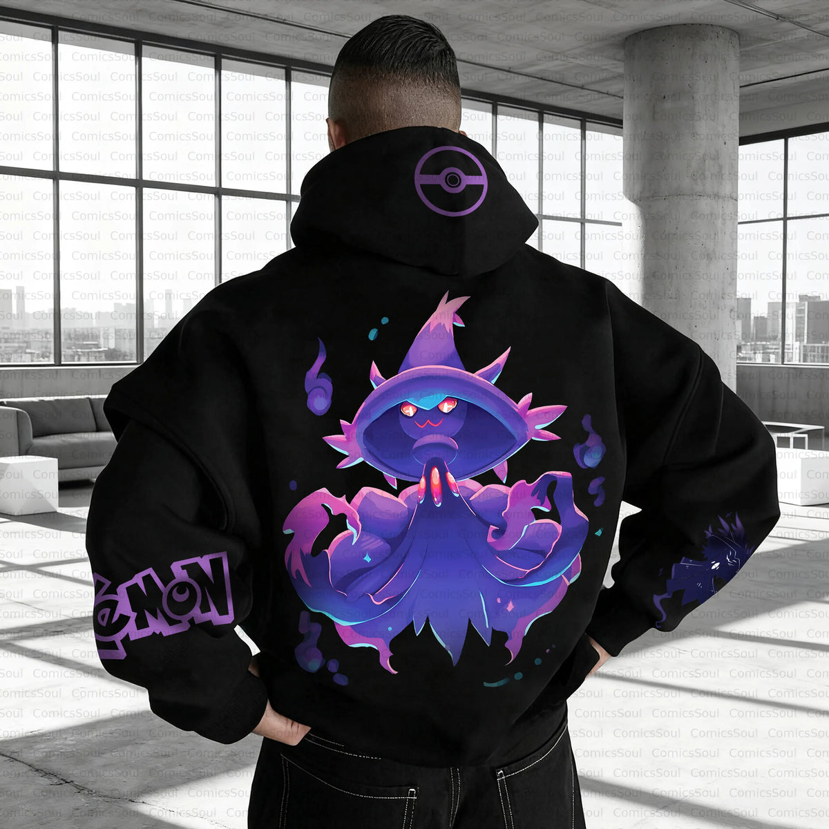PKM-Unisex Anime Inspired Vintage Plush Hoodie