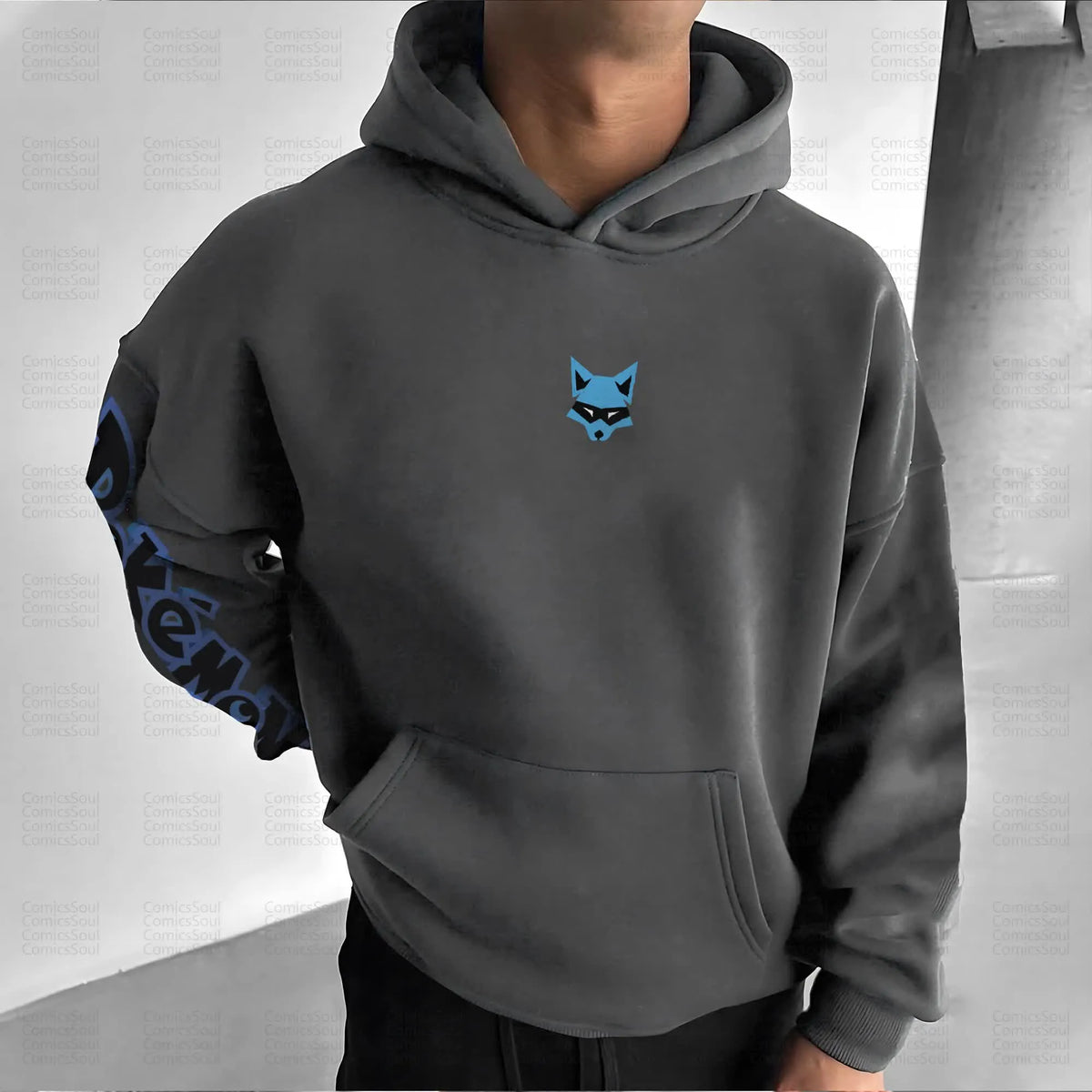PKM-Unisex Anime Graphic Streetwear Vintage Hoodie
