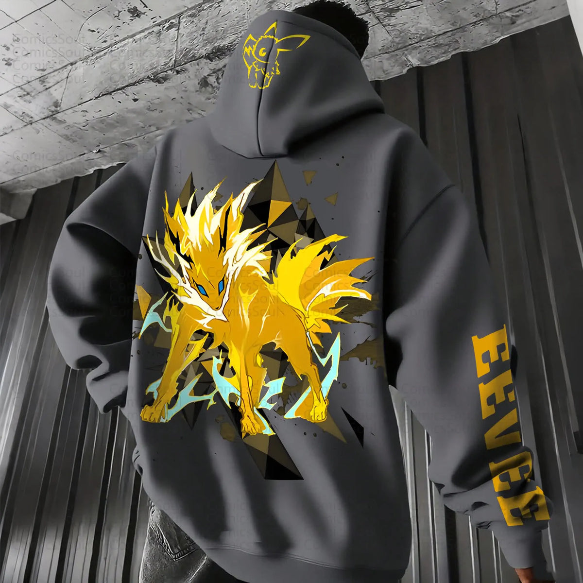 PKM-Unisex Anime Graphic Streetwear Vintage Hoodie