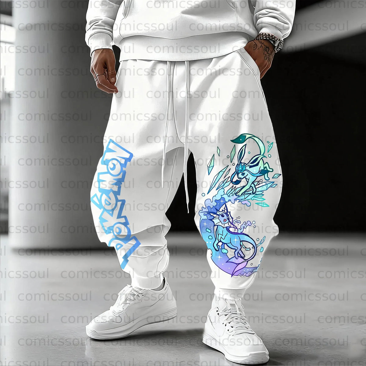 PKM-Unisex Anime Inspired Vintage Pants