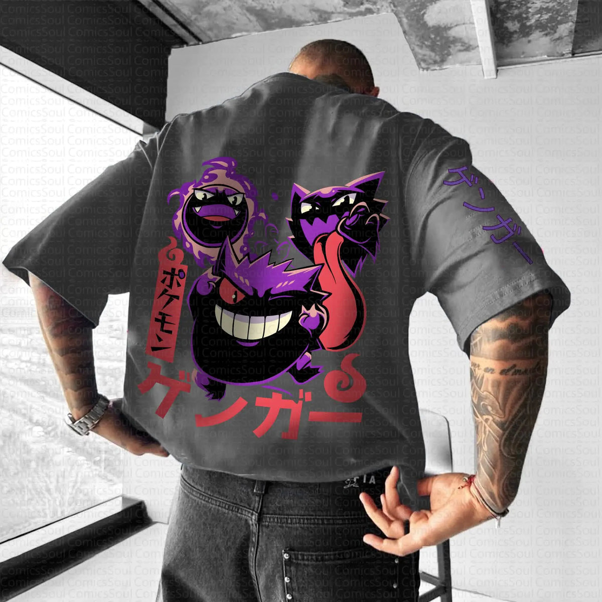 PKM-Unisex Anime Inspired Vintage T-Shirt