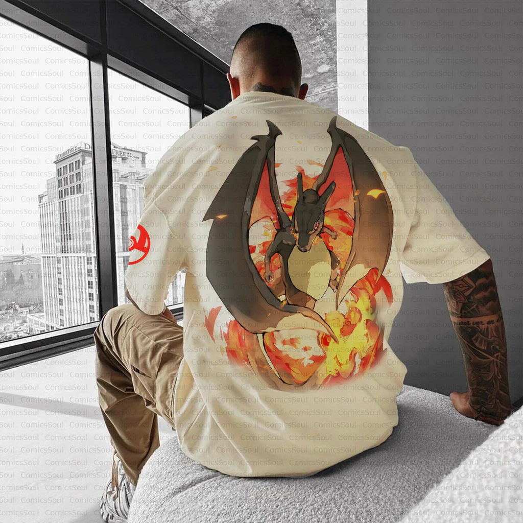 PKM-Unisex Anime Inspired Vintage T-Shirt