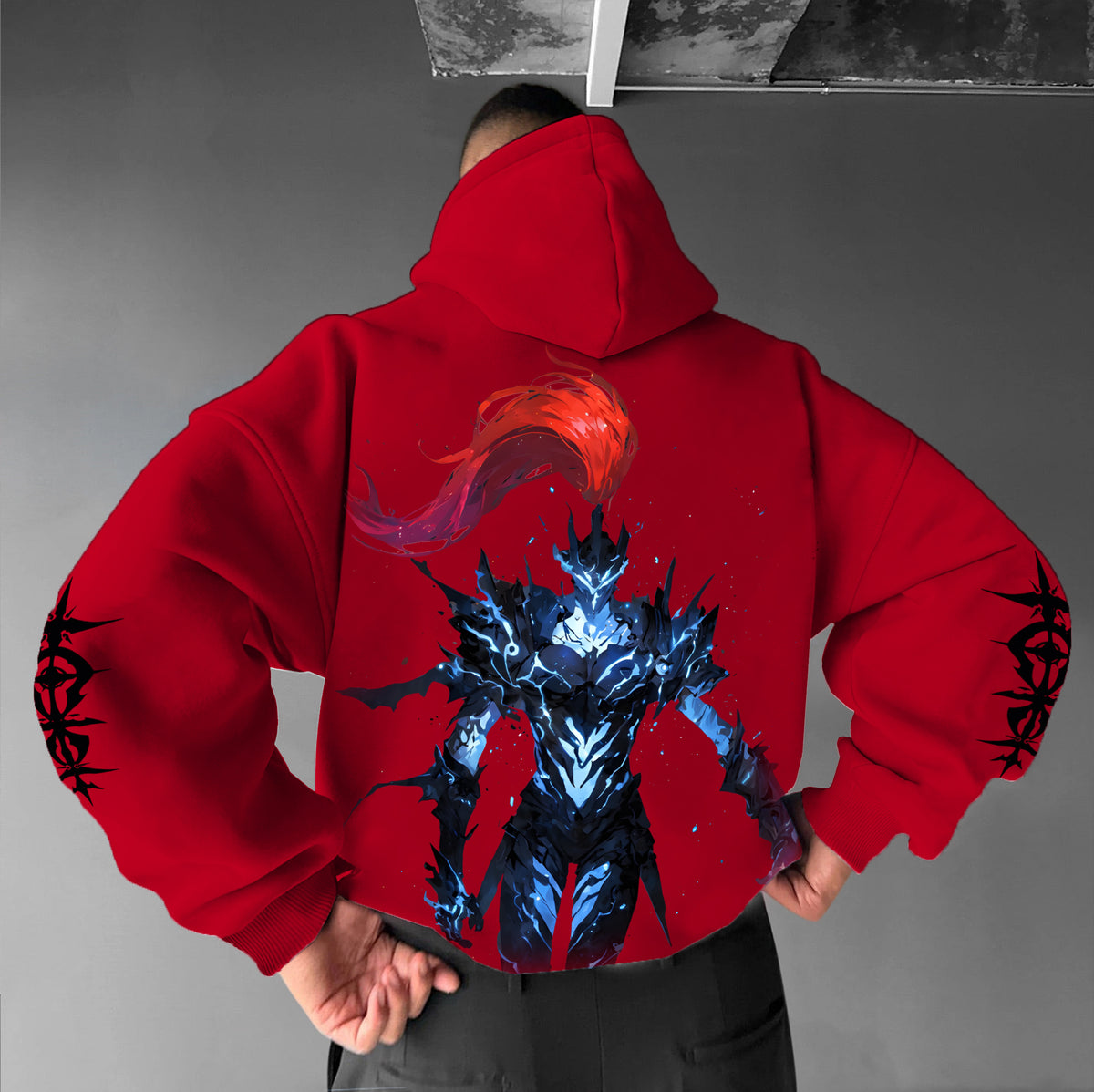 SL-Igris Unisex Anime Graphic Streetwear Vintage Hoodie