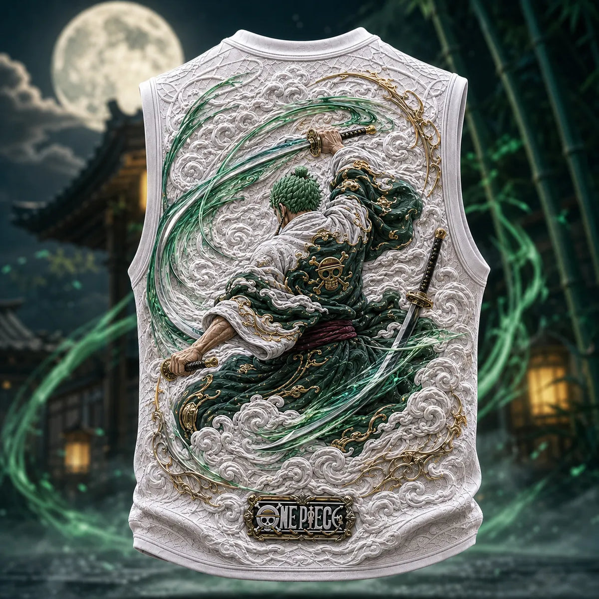 One Piece Pirate Crew Graphic Crew-Neck Tank Top