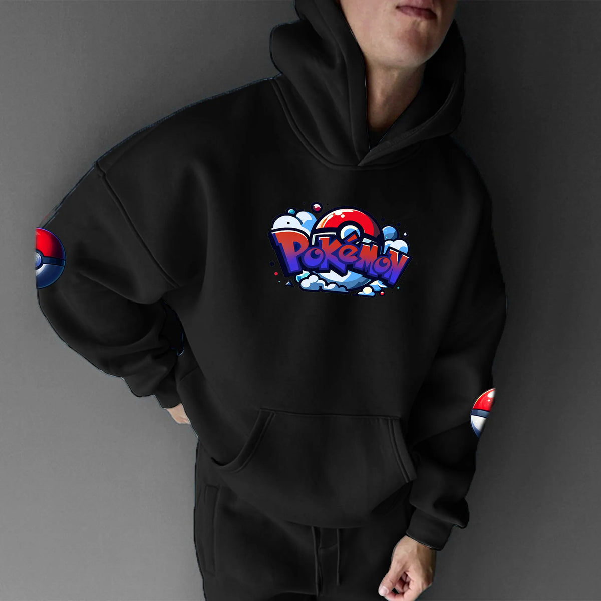PKM-Unisex Anime Graphic Streetwear Vintage Hoodie