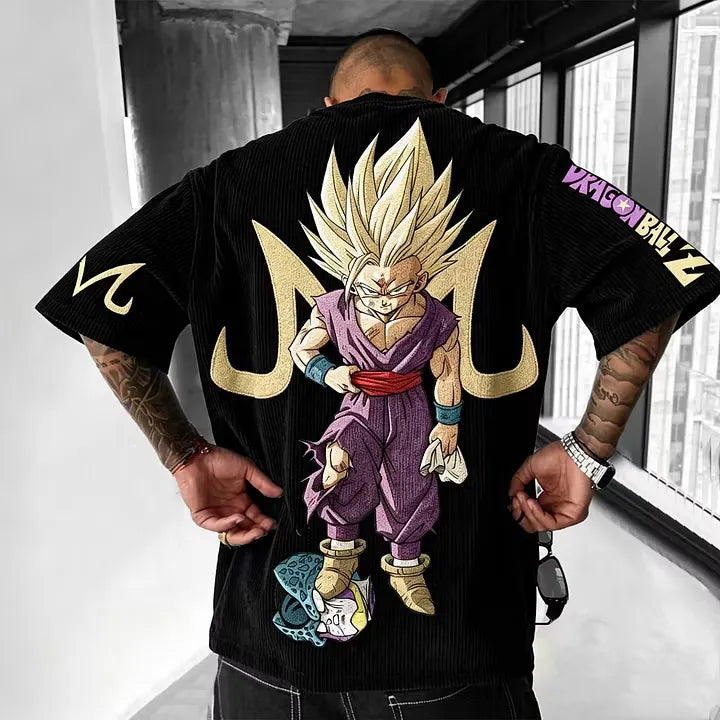 Dragon Ball Anime Vintage Waffle Knit T-Shirt