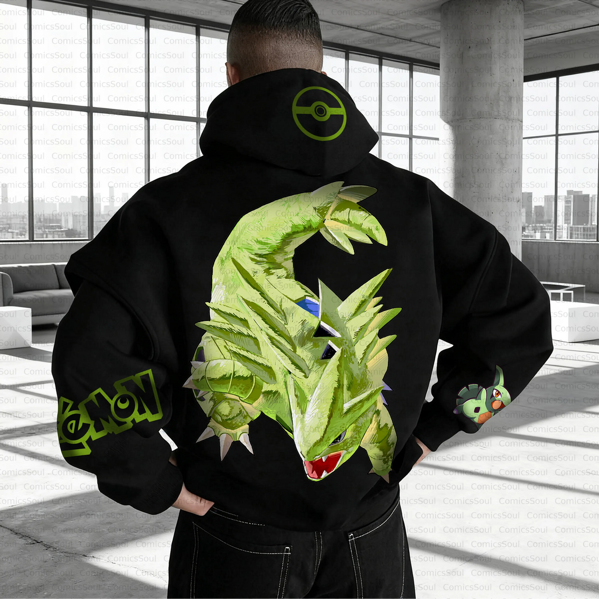 PKM-Unisex Anime Inspired Vintage Plush Hoodie