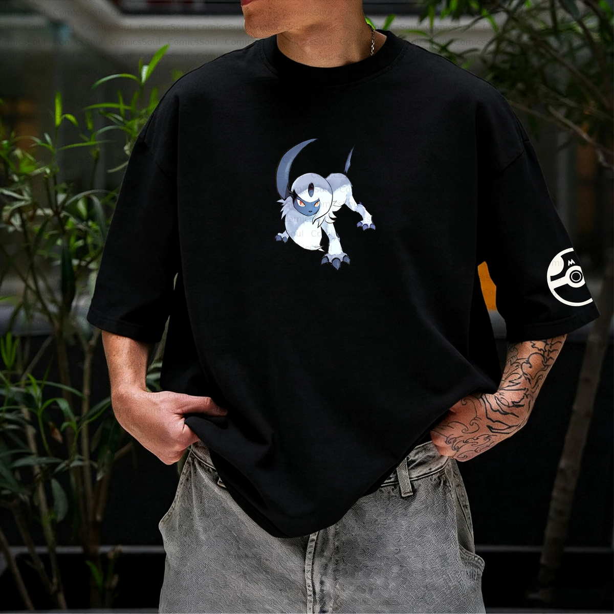 PKM-Unisex Anime Inspired Vintage T-Shirt