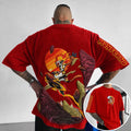 Pokémon Unisex Anime-Style Retro Corduroy Oversized T-Shirt
