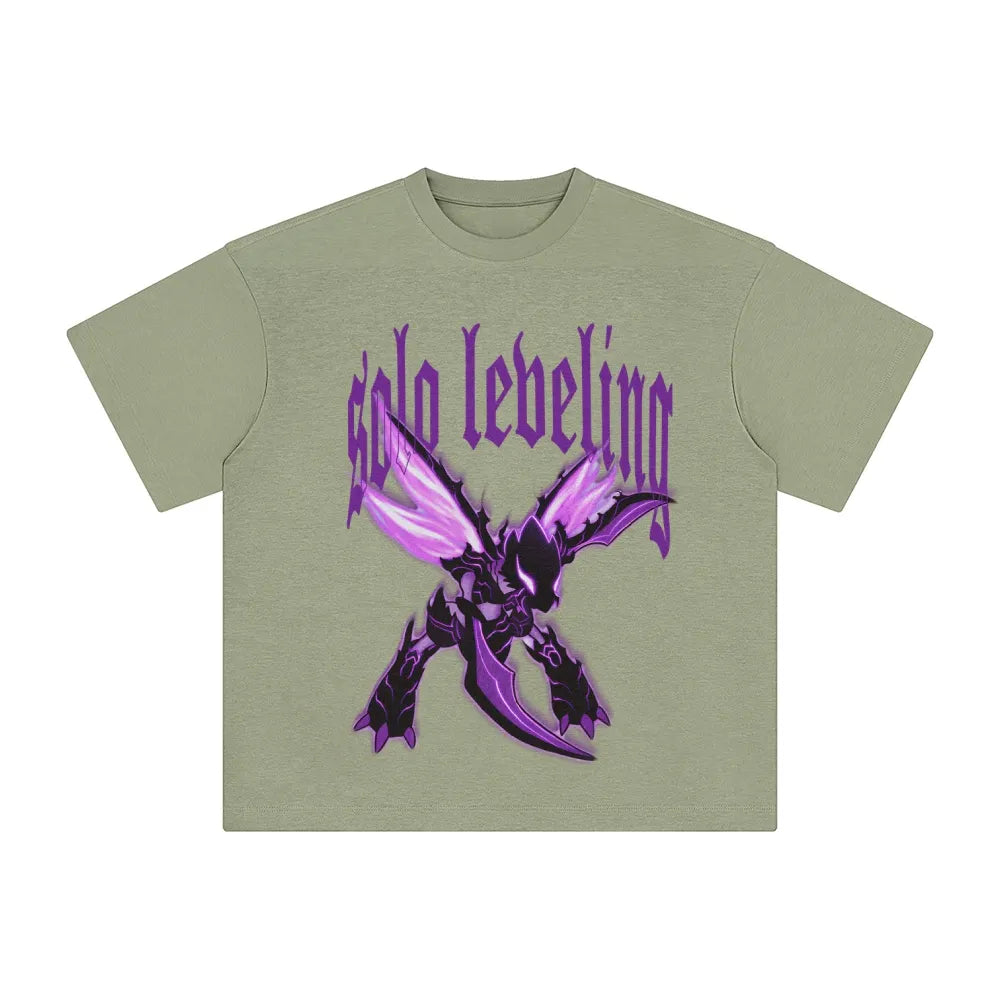 SL-Unisex Anime Inspired Washed  Vintage T-Shirt