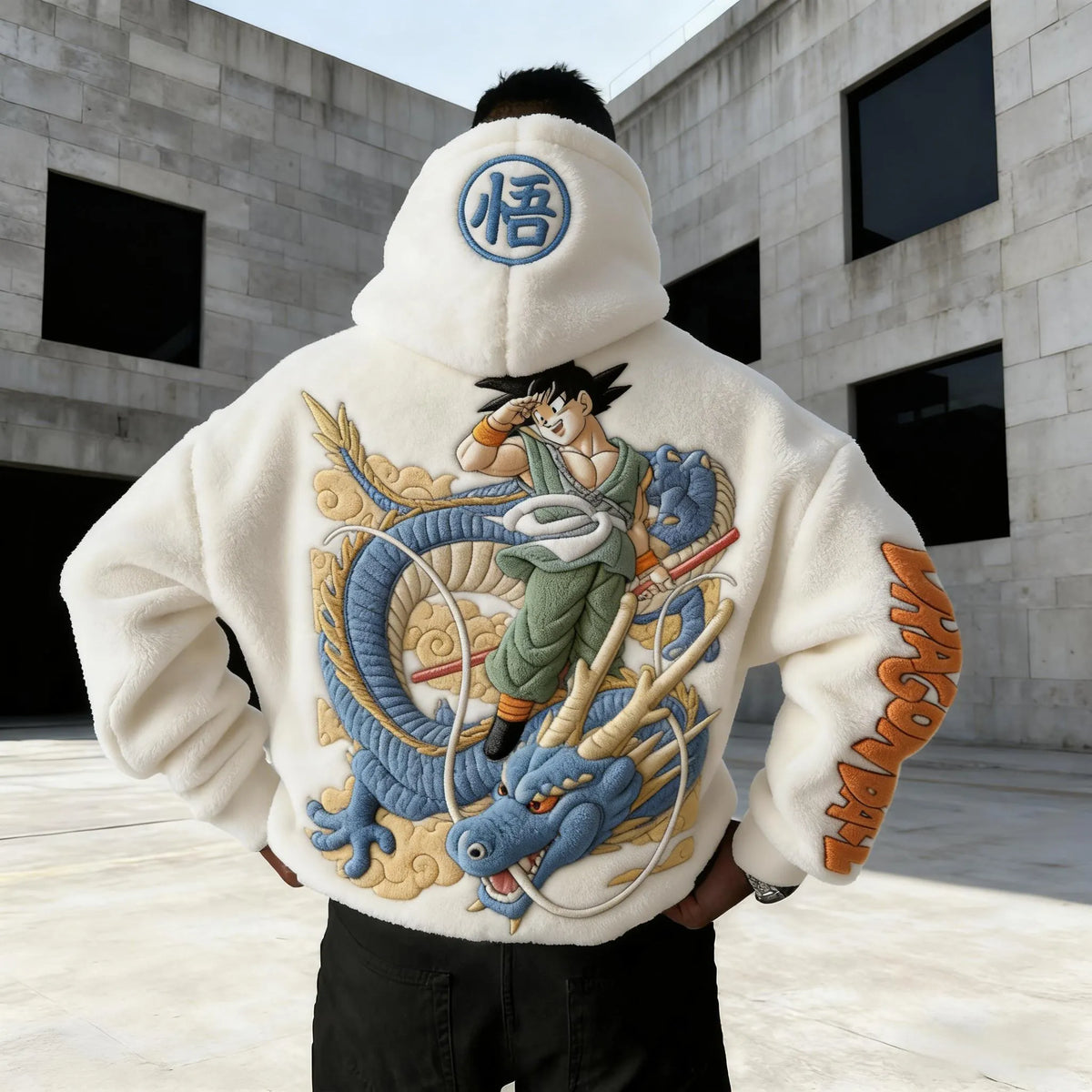 Dragon Ball Color Blocked Plush Hoodie