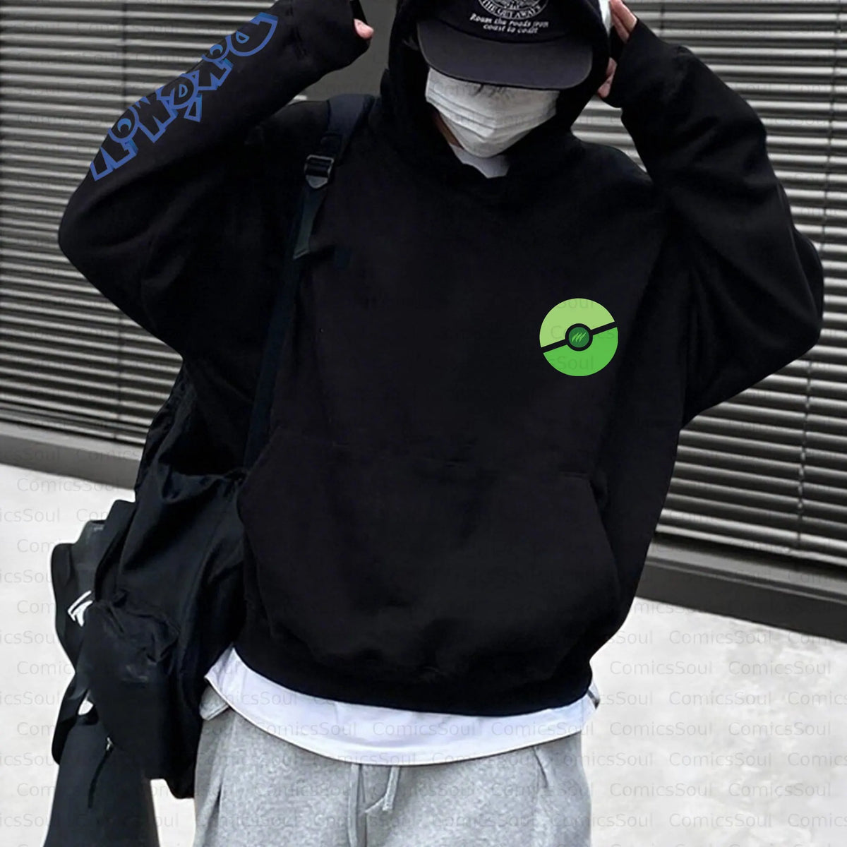 PKM-Unisex Anime Inspired Vintage Plush Hoodie