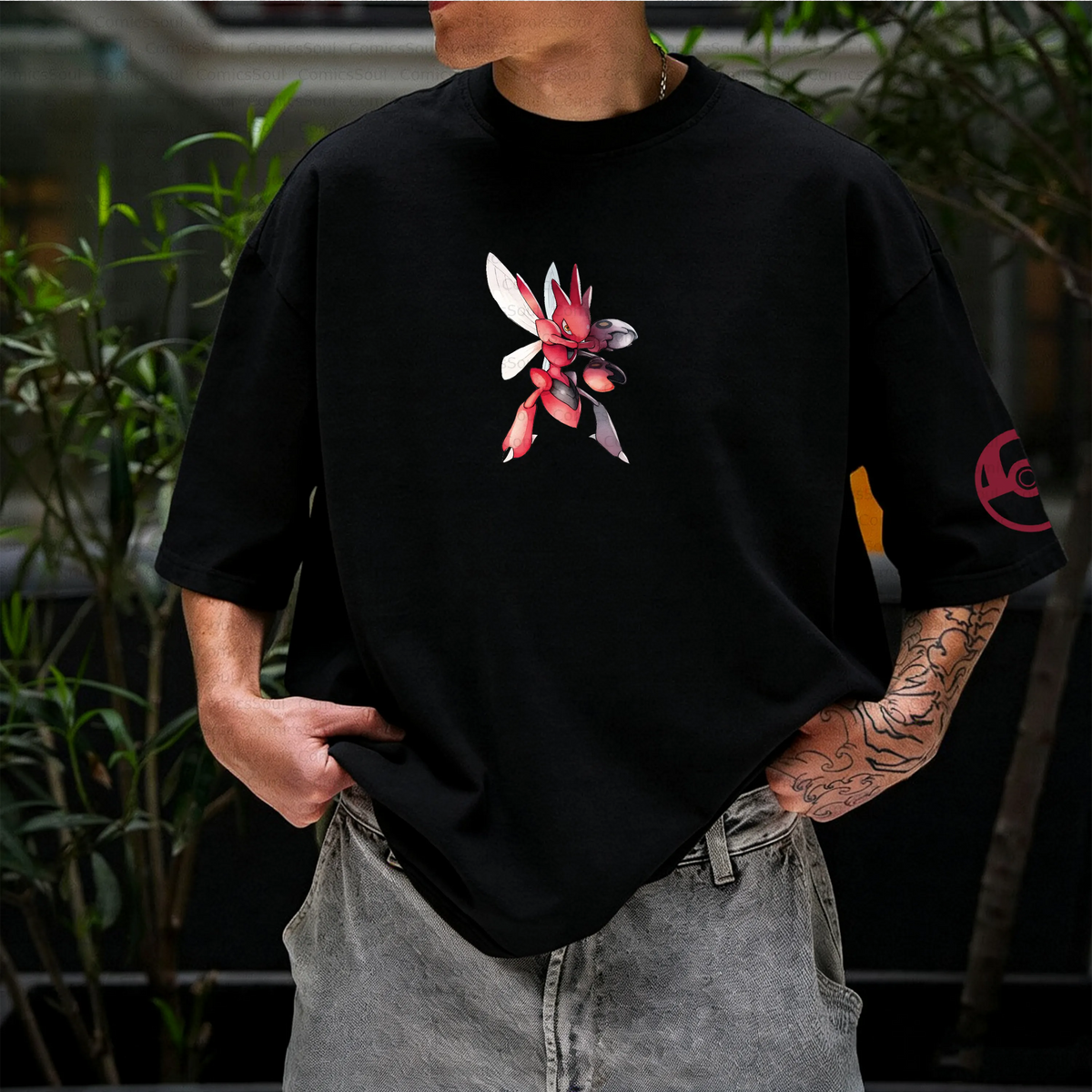 PKM-Unisex Anime Inspired Vintage T-Shirt
