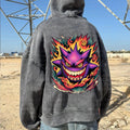 PKM-Vintage 3D Direct Inkjet Printed Washed Unisex Plush Hoodie